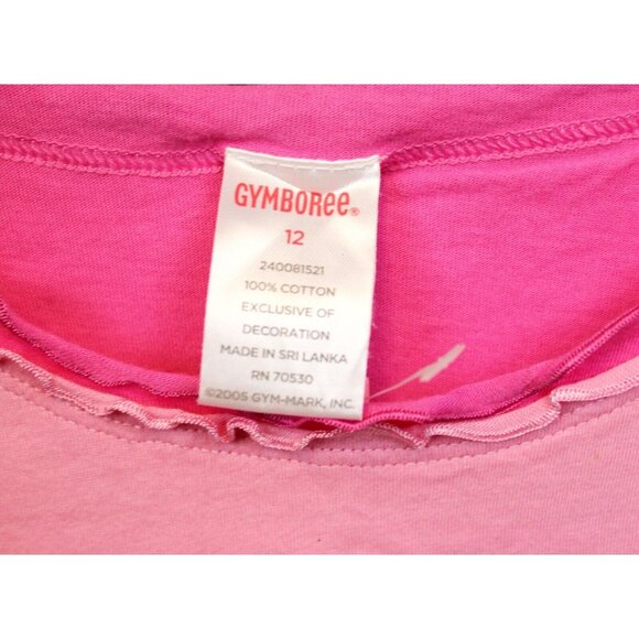 2006 Gymboree Sweetheart Valentine Day SWEET Sequin Shirt Pink Lettuce Edge sz12 - Picture 8 of 9